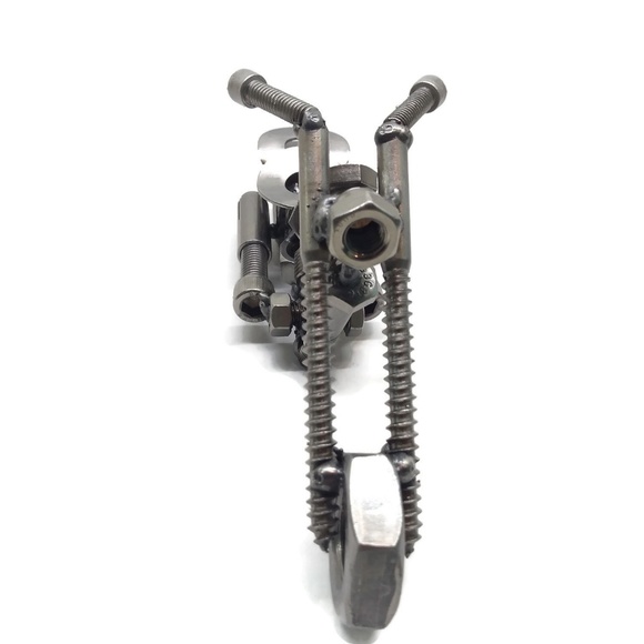 Scrap Metal Art Motorcycle Figurine, Perfect Gift! - Picture 2 of 8